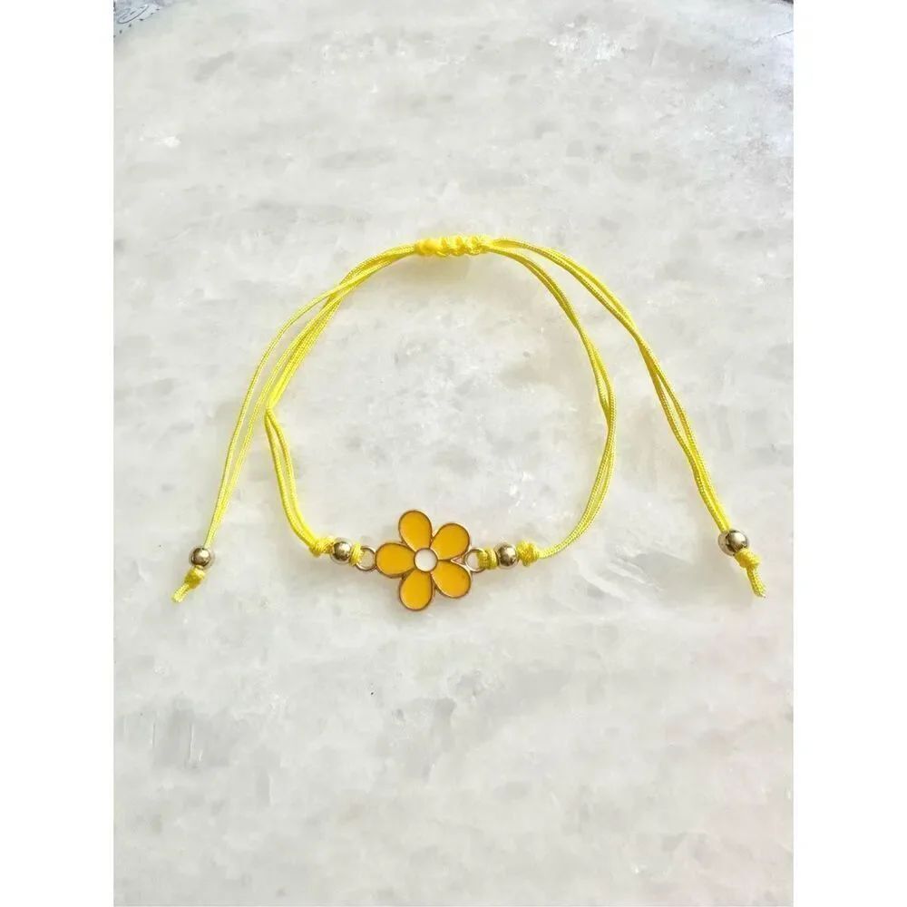 Yellow flower beaded Daisy friendship